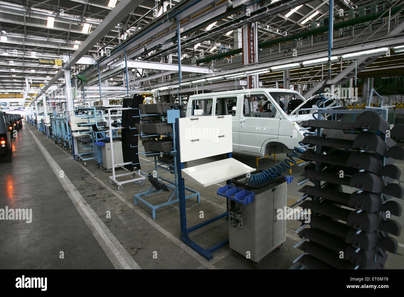 Körper neue Palette von Nutzfahrzeug an Tata Motors Werk eingeführt; Pimpri in der Nähe von Pune; Maharashtra; Indien Stockfoto