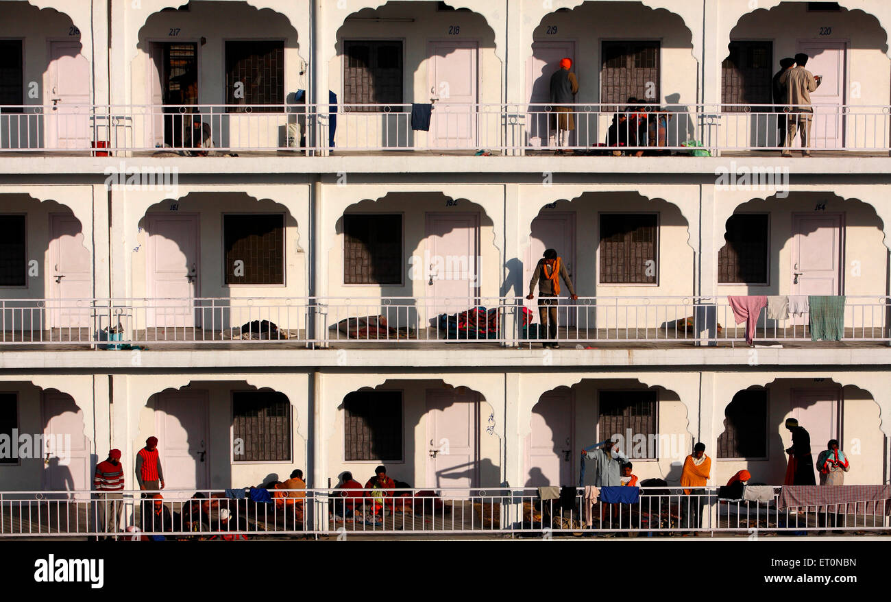 Unterkünfte in Anandpur Sahib Stadt Rupnagar Bezirk; Punjab, Indien - Stockfoto