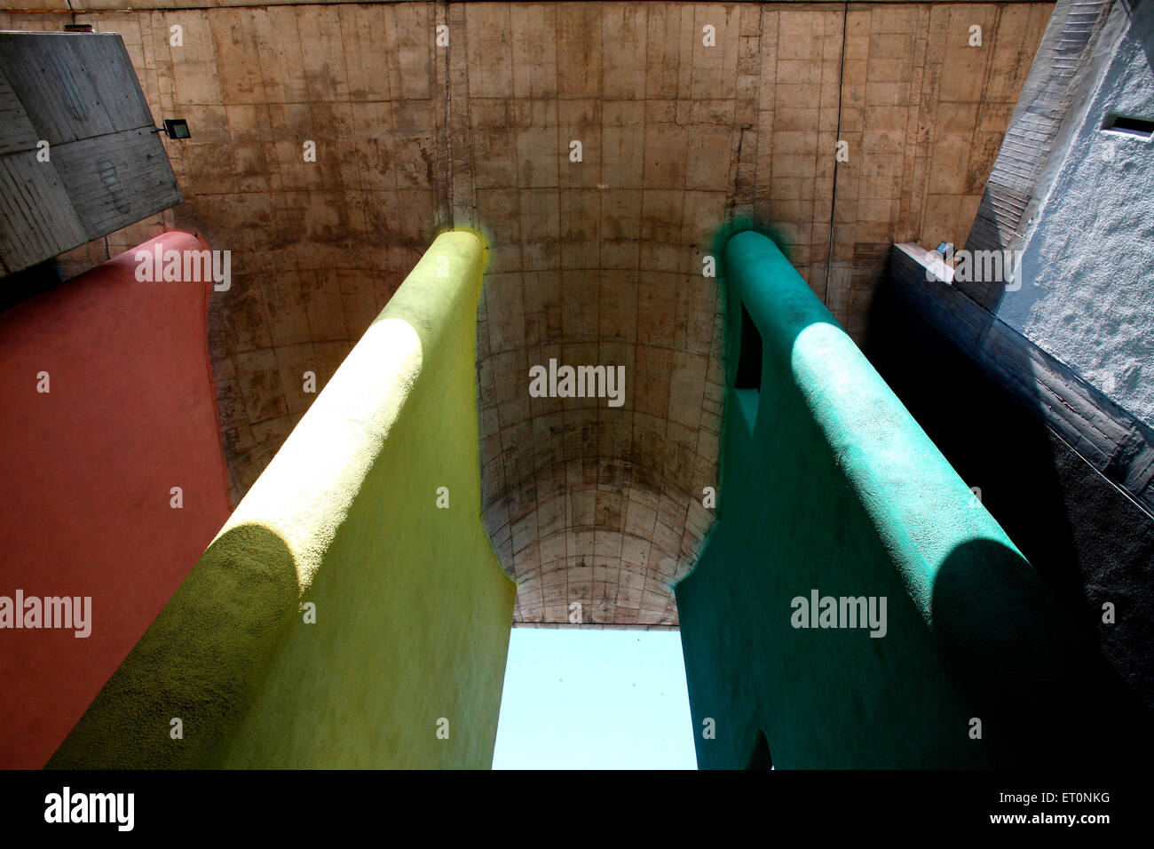 Le Corbusier Designed Building, High Court, Chandigarh, Union Territory, UT, Indien Stockfoto
