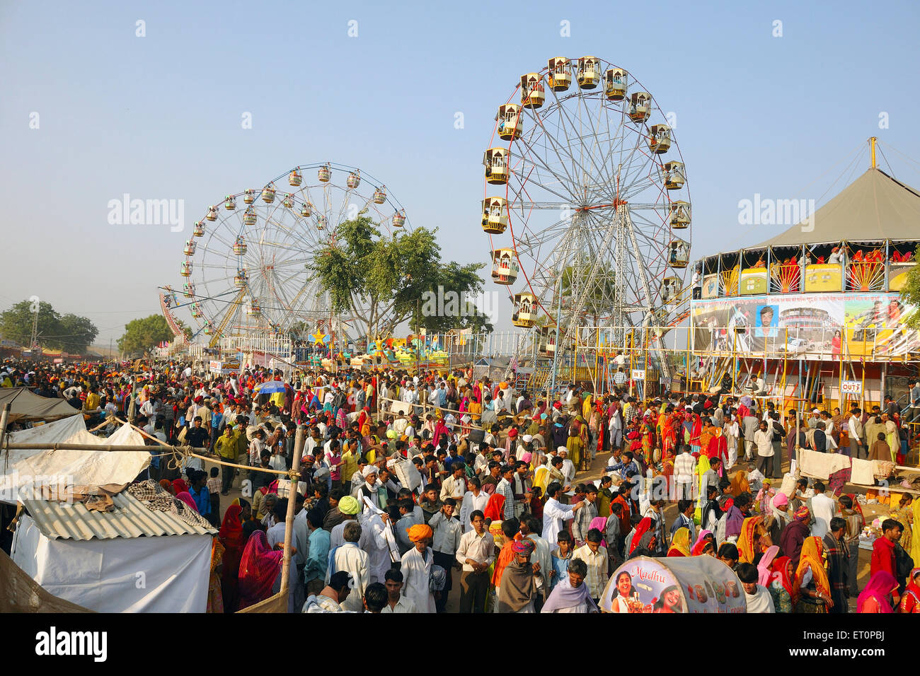 Pushkar Fair, Camel Fair, Kartik Mela, Pushkar Mela, Pushkar, Ajmer, Rajasthan, Indien, Indianermessen Stockfoto