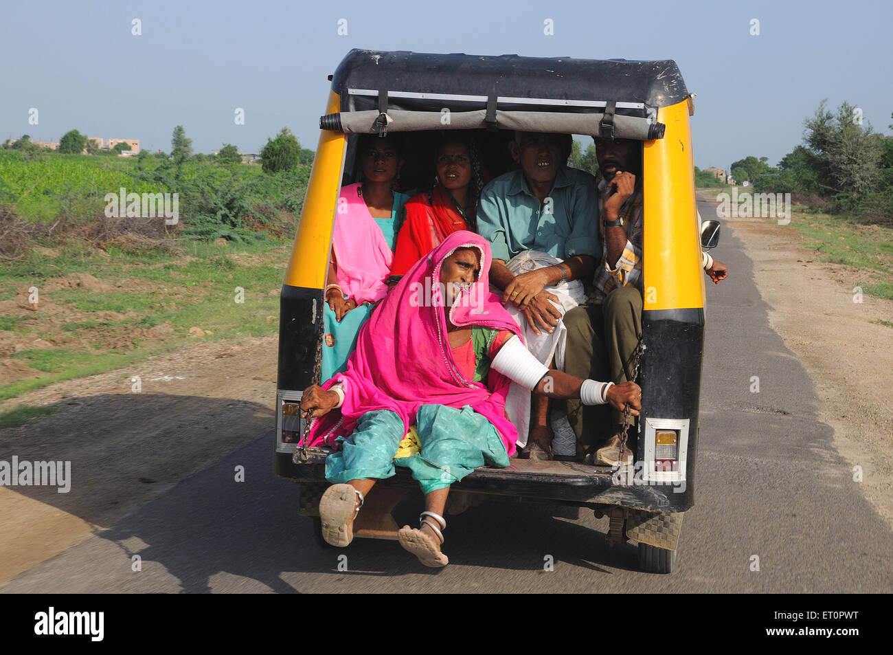 Personen in Tempo Pali Rajasthan Indien Reisen Stockfoto