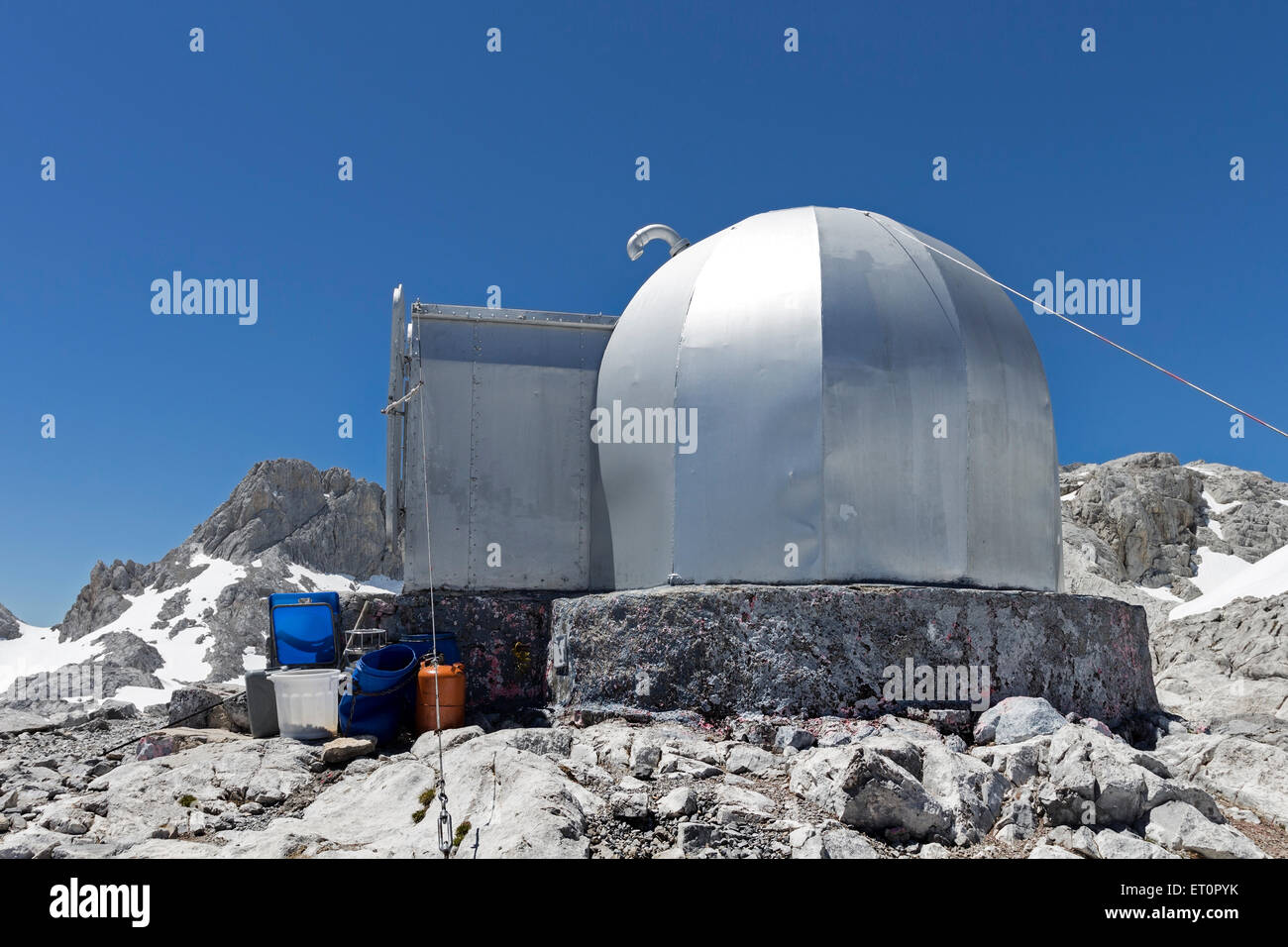 Die Cabana Veronica in den Picos de Europa Bergen, Cantabrica, Spanien Stockfoto