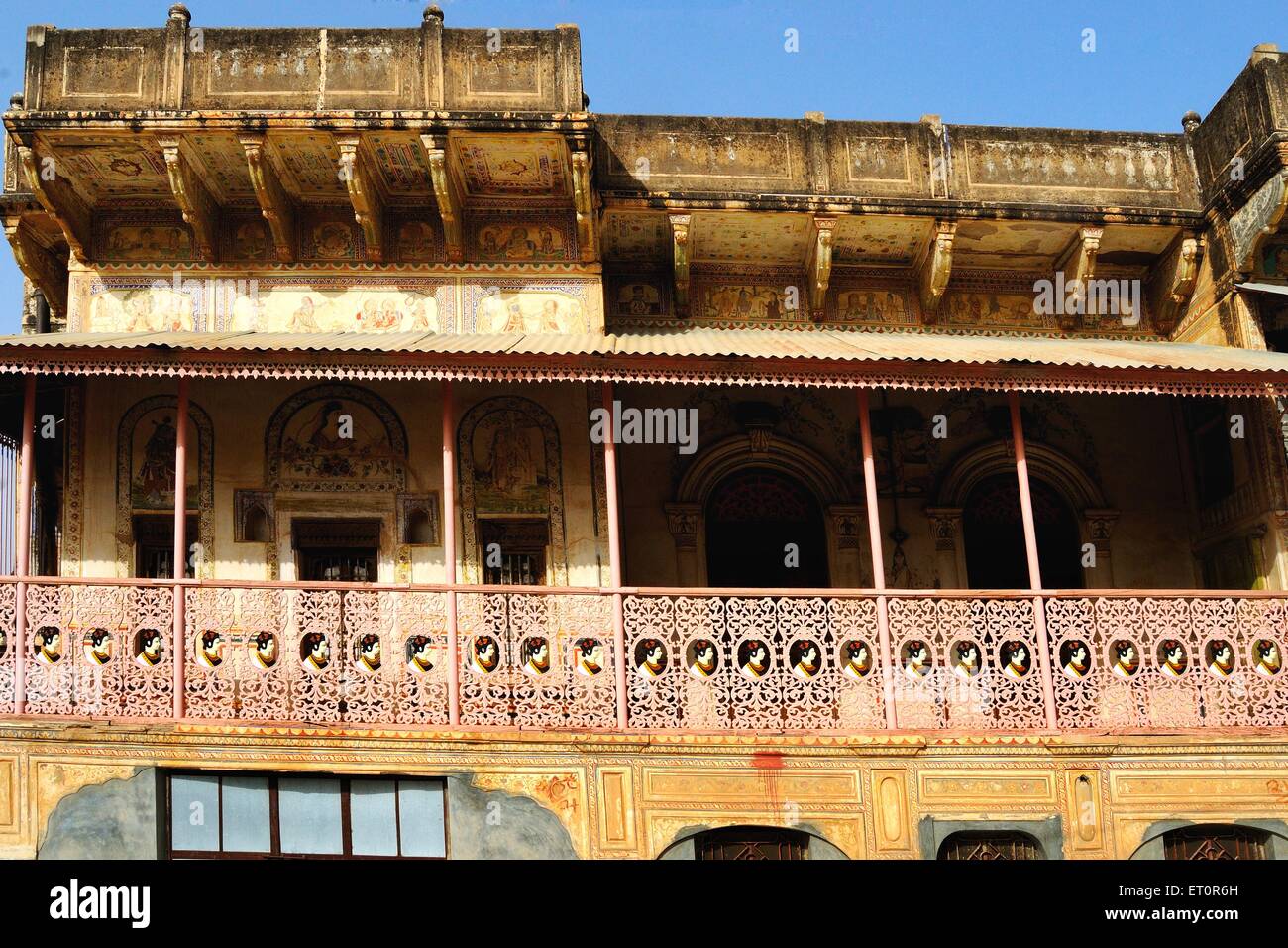 Haveli von Fatehpur Shekhawati; Rajasthan; Indien Stockfoto