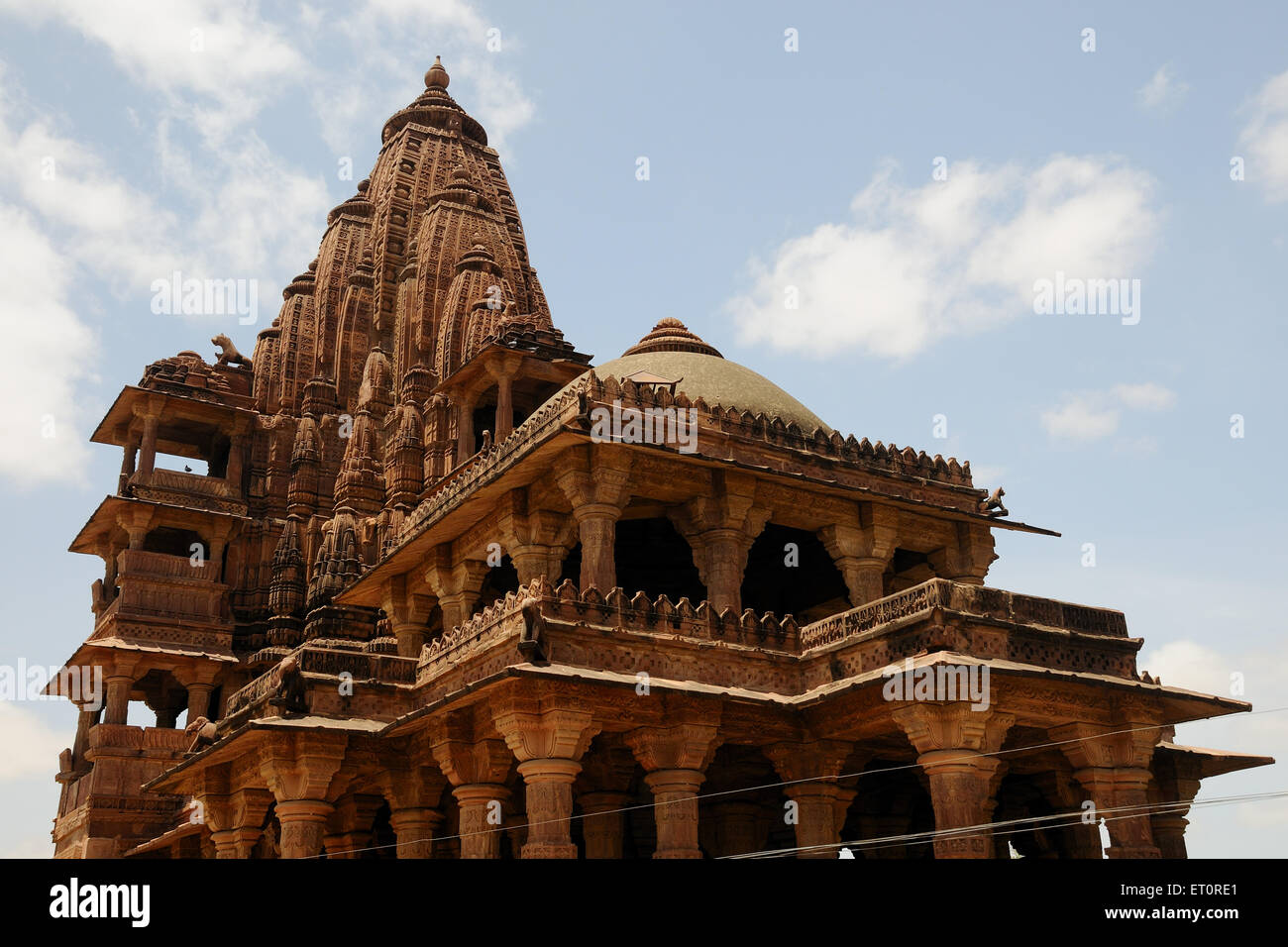 Mandore Bheruji Tempel, Hindu Tempel, Mandore, Jodhpur, Rajasthan, Indien, indische Tempel Stockfoto