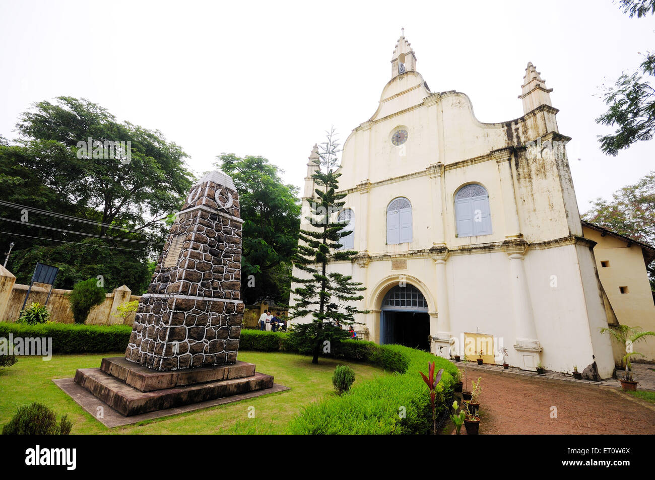 Alte Kirche in Ernakulum; Kochi; Kerala; Indien Stockfoto