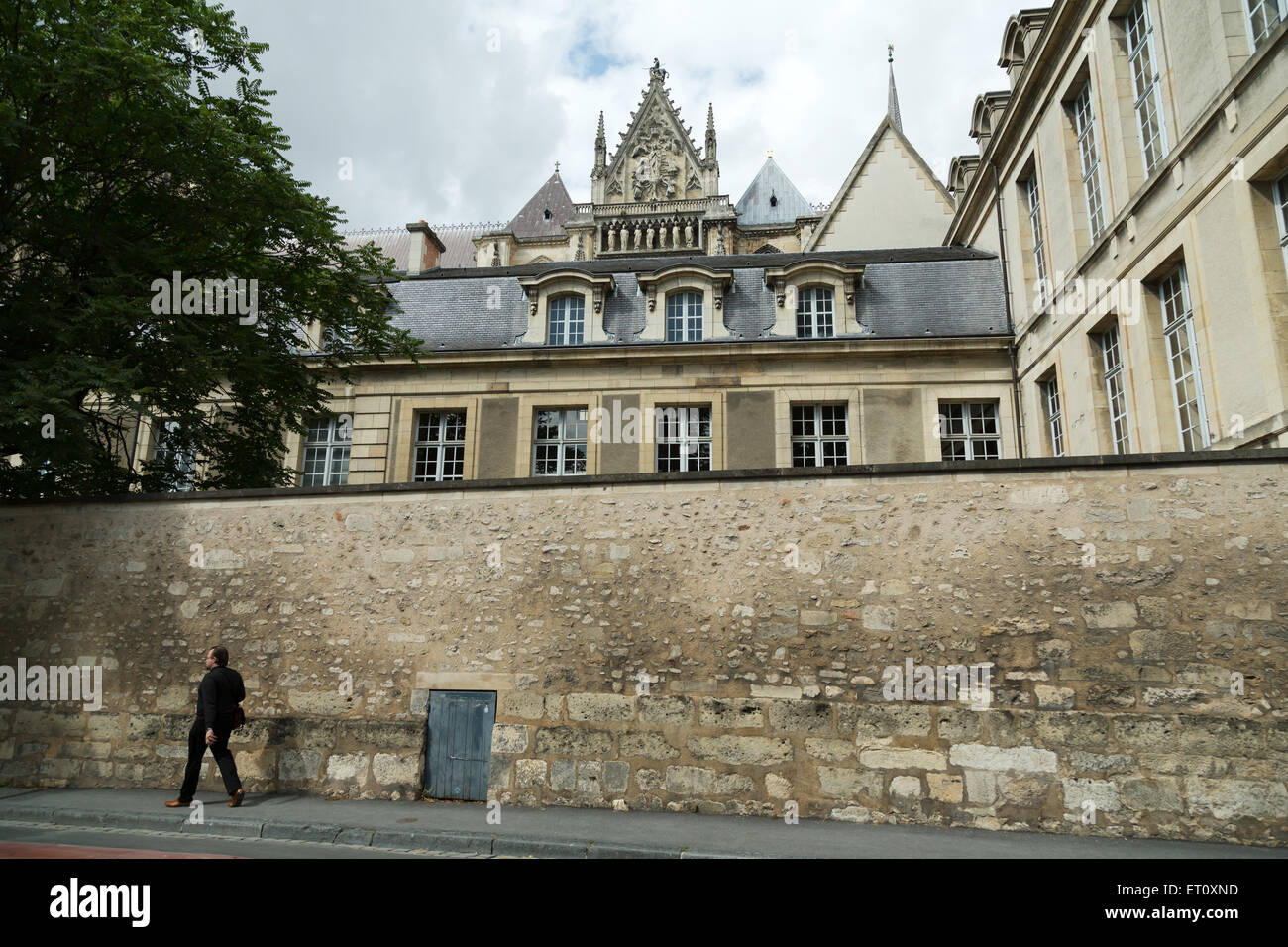 Reims, Frankreich, Notre Dame vor der Kathedrale von Reims Palais du Tau, Stockfoto