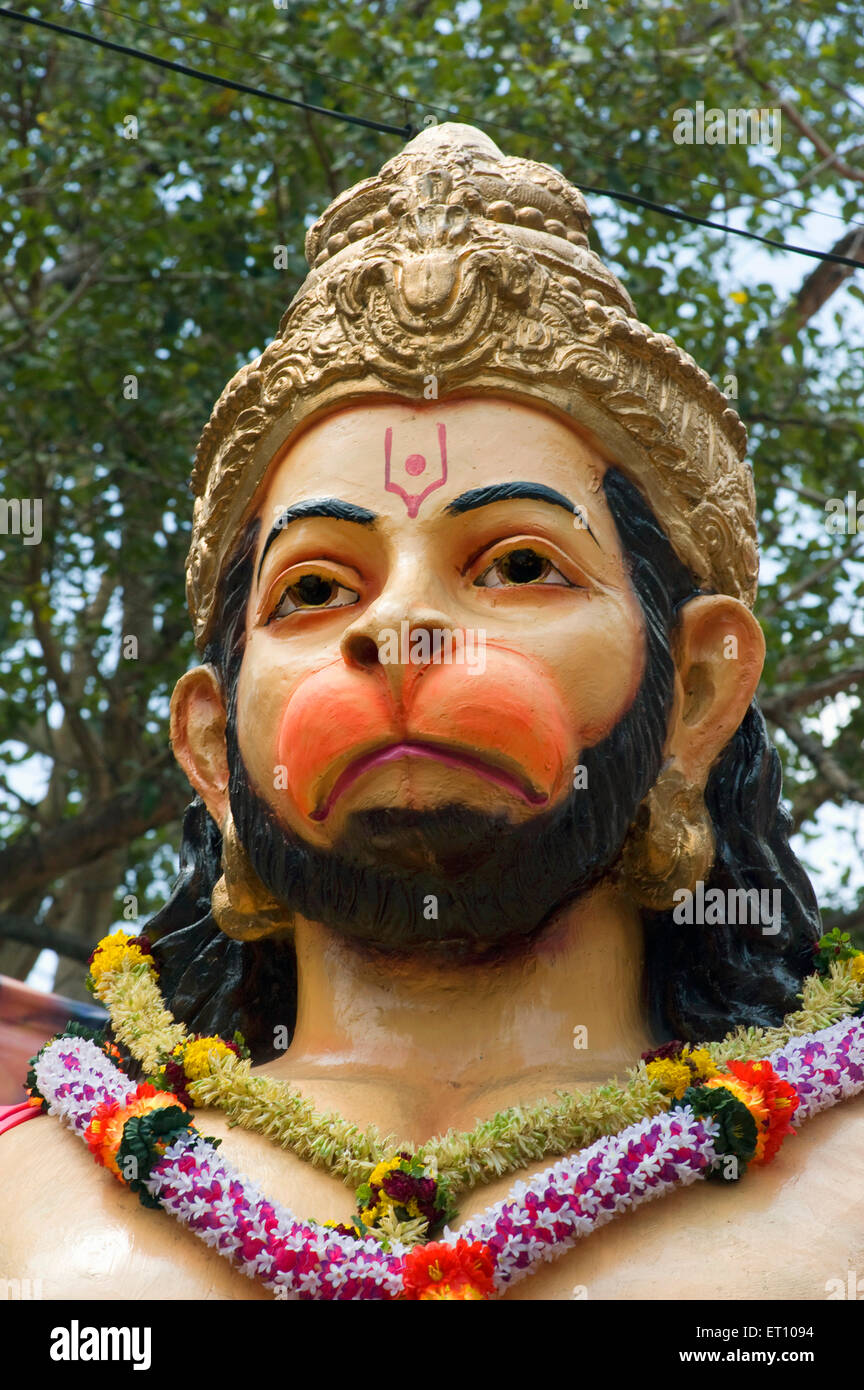 Statue von Lord Hanuman in Pune; Maharashtra; Indien Stockfotografie