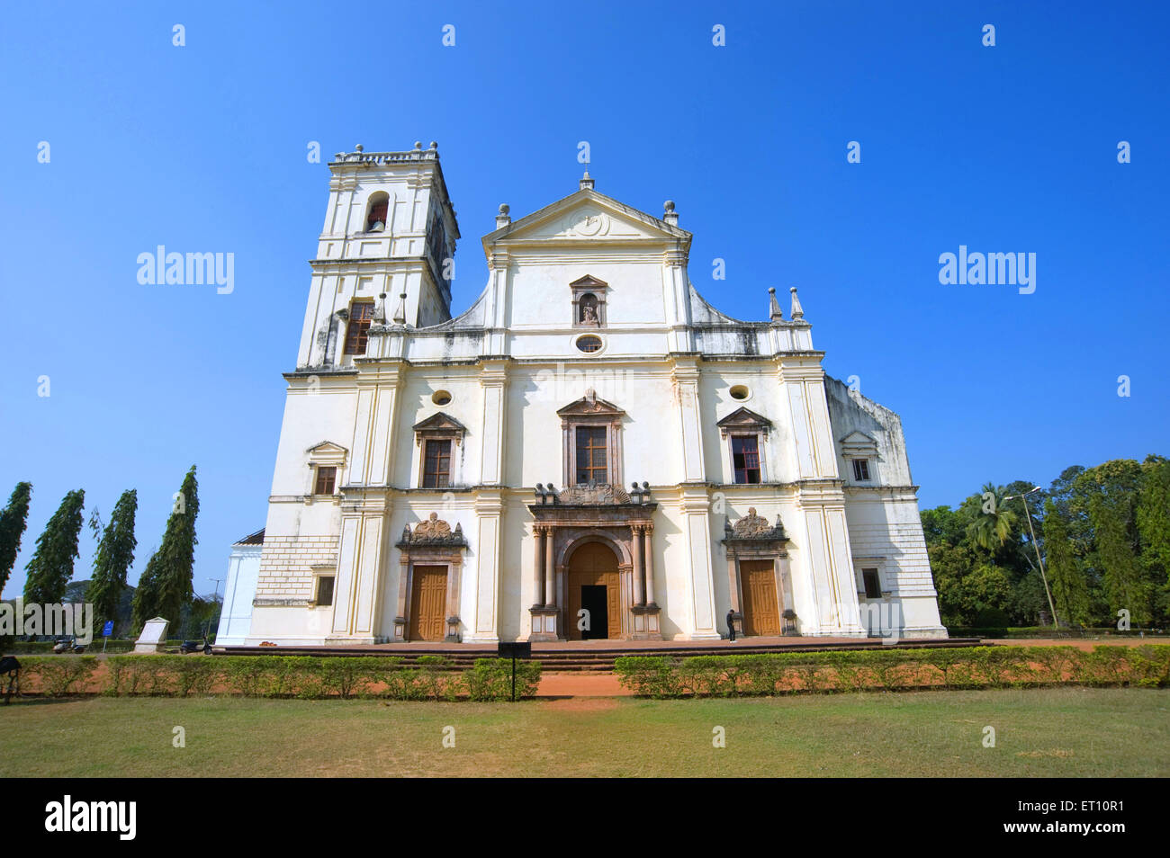 Toskanische dorischen Stil auf Se Kathedrale am Velha; Goa; Indien Stockfoto