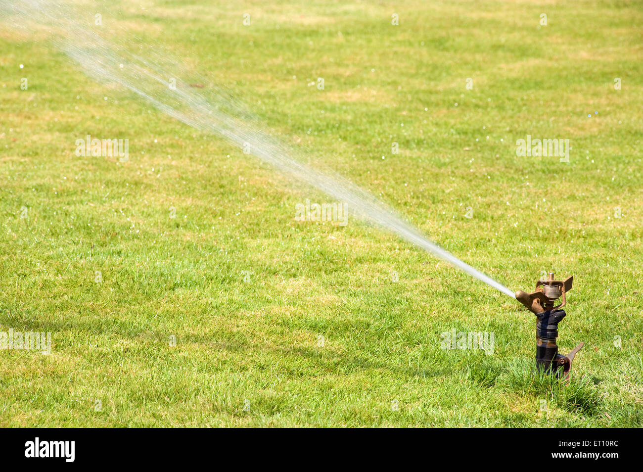 Wasser Sprinkler im Garcia de Orta jetzt kommunale Garden; Panjim; Goa; Indien Stockfoto