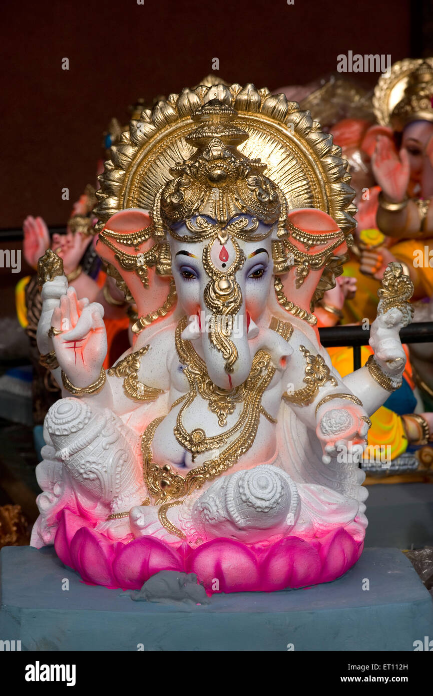 Idol von Lord Ganesh in Pune Maharashtra 2011 Stockfoto