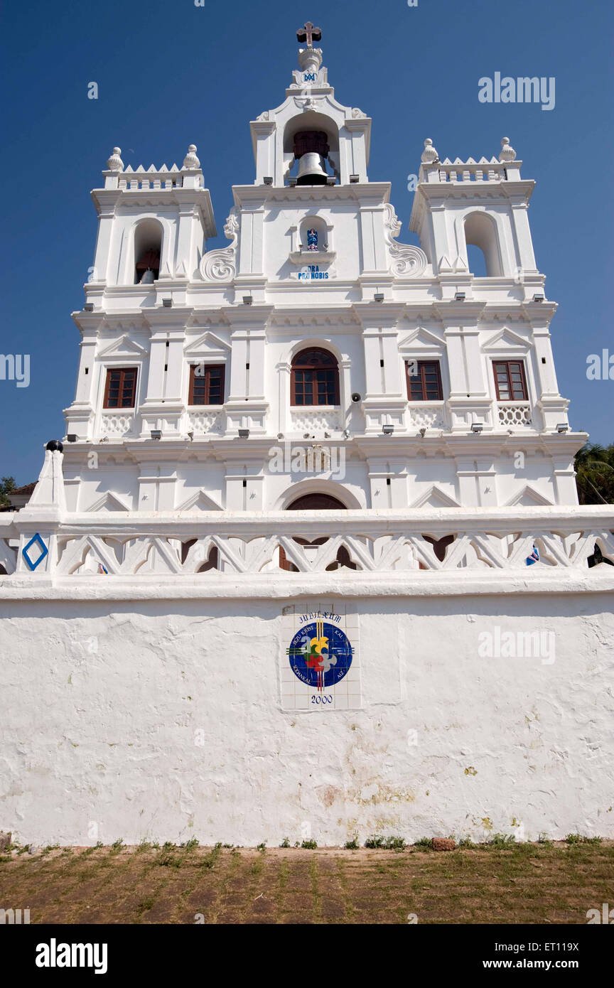 Kirche unserer lieben Frau der Unbefleckten Empfängnis in Panjim Goa Indien Asien 2011 Stockfoto