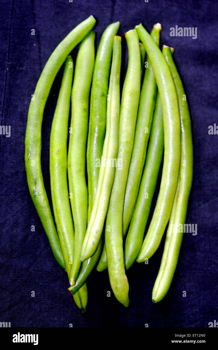 Grüne Bohnen Indien Asien Stockfoto