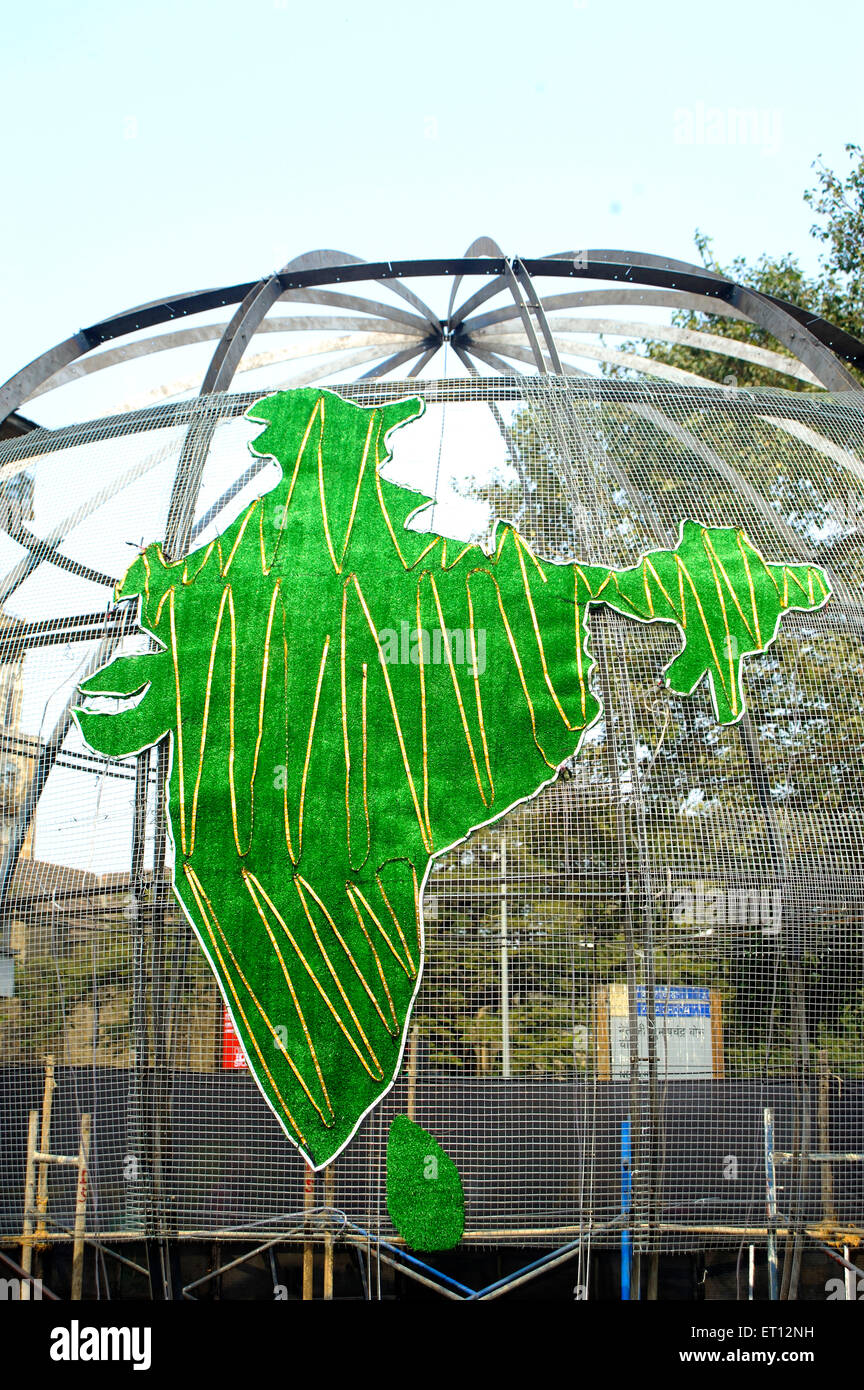 Indien Karte Stockfoto