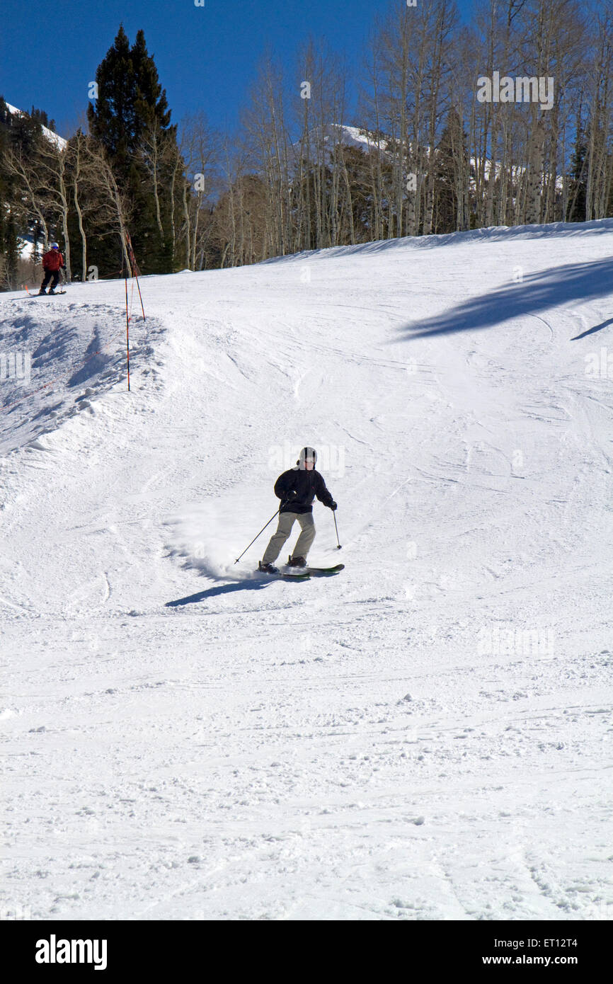 Grand Targhee Resort befindet sich in der Caribou Targhee National Forest in Alta, Wyoming, USA. Stockfoto