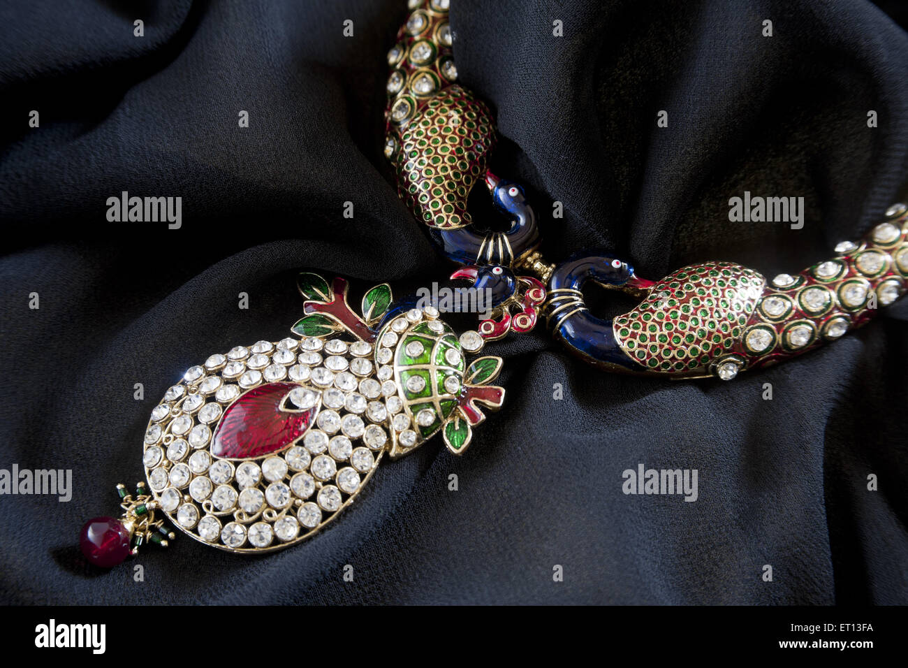 Diamant-Halskette Stockfoto