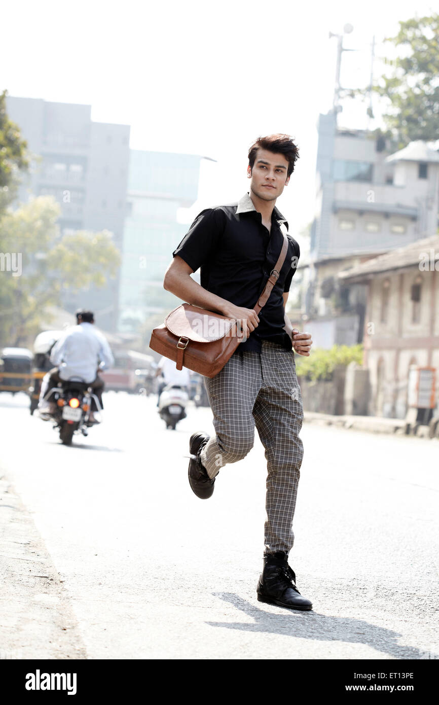 Mann läuft Indien Asien Herr #790E Stockfoto