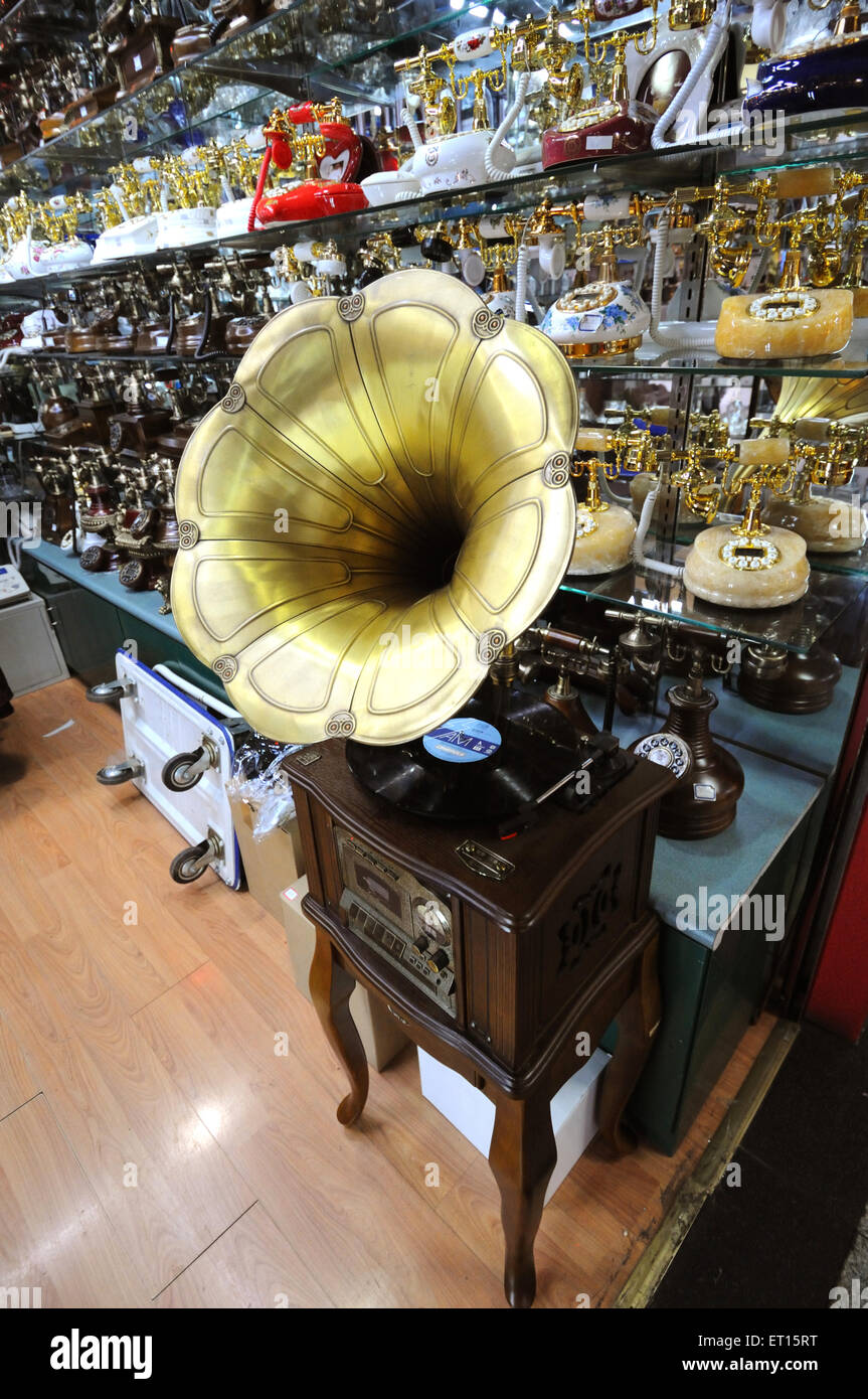 Alte Grammophon in China, Yiwu, Jinhua, Zhejiang, China, Chinesisch Stockfoto