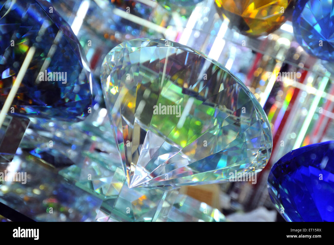 Diamantanzeige, Yiwu, Jinhua, Zhejiang, China, Chinesisch Stockfoto