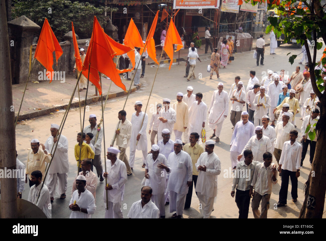 Rallye der Ashadhi Ekadashi; Indien NOMR Stockfoto