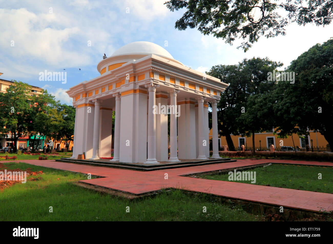 Pavillon in Azad Maidan Garten Panjim Goa Indien Asien Stockfoto