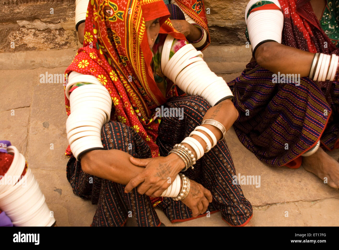 Rajasthani Frauen, Jodhpur, Rajasthan, Indien Stockfoto