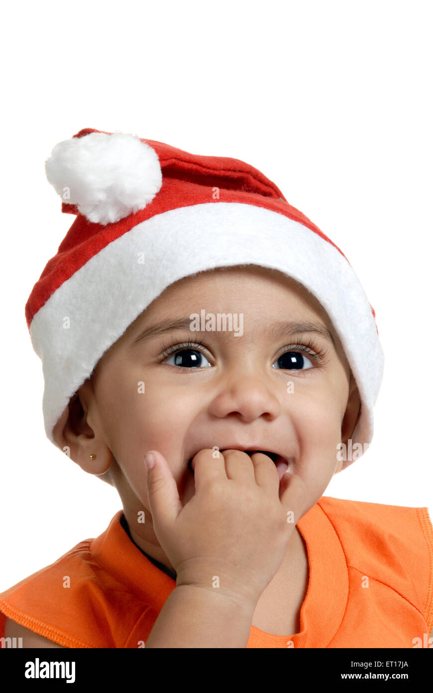 Baby Junge lustiges Gesicht; Bombay Mumbai; Maharashtra; Indien Herr #152 Stockfoto