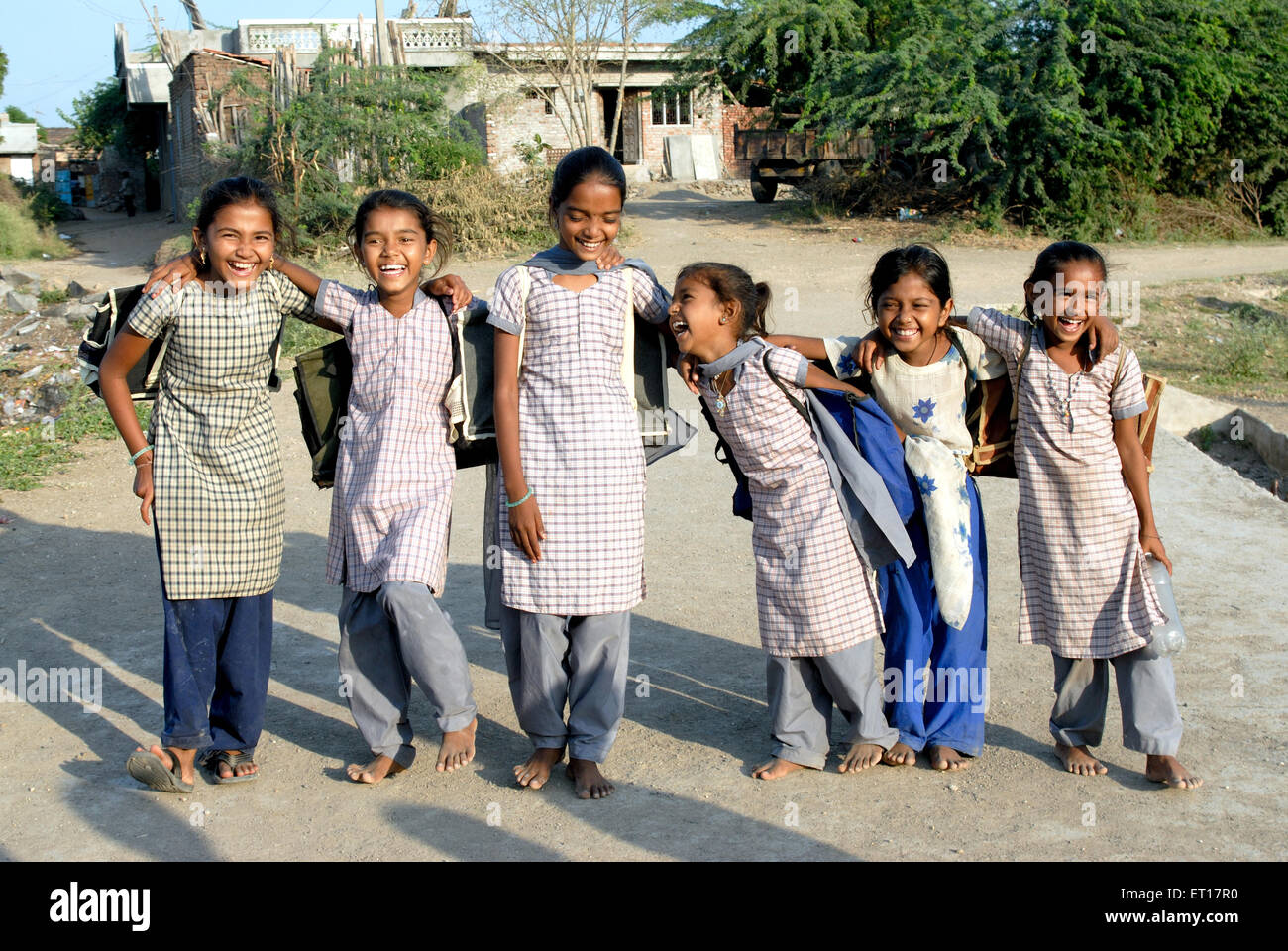 Junge Mädchen; Amreli; Gujarat; Indien NOMR Stockfoto