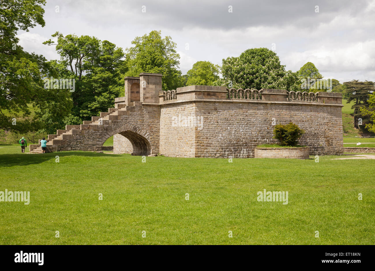 Queen Mary es Bower, Chatsworth Park, Derbyshire, England Stockfoto