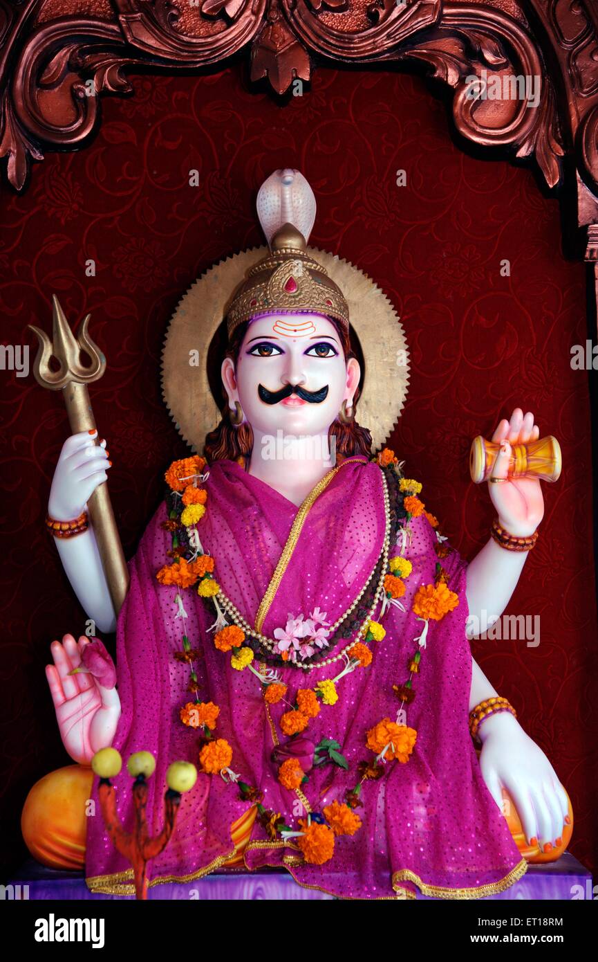 Idol des Lords Shiva Stockfoto