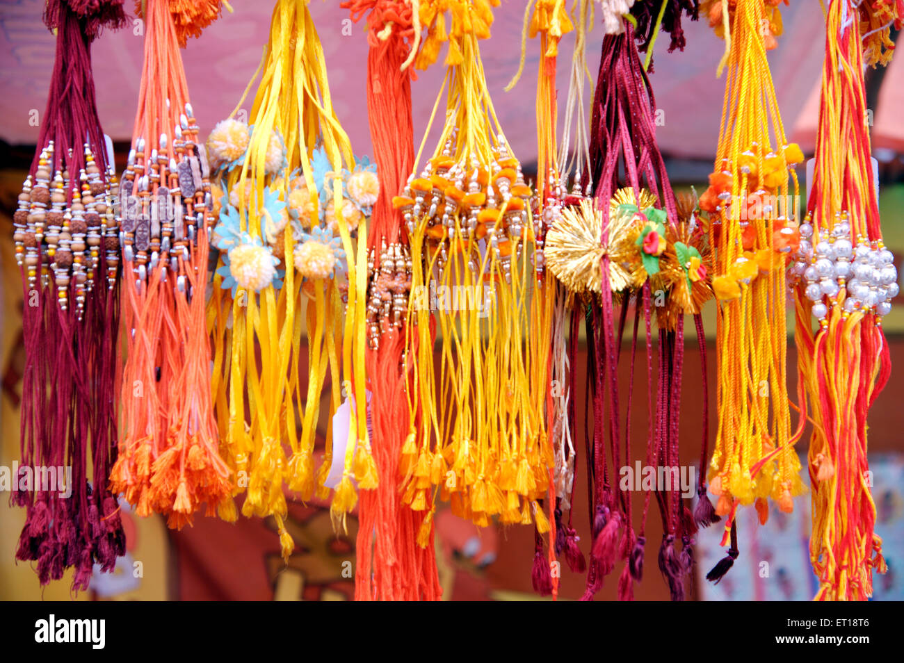 Raksha Bandhan, Rakhi Zum Verkauf, Stockfoto