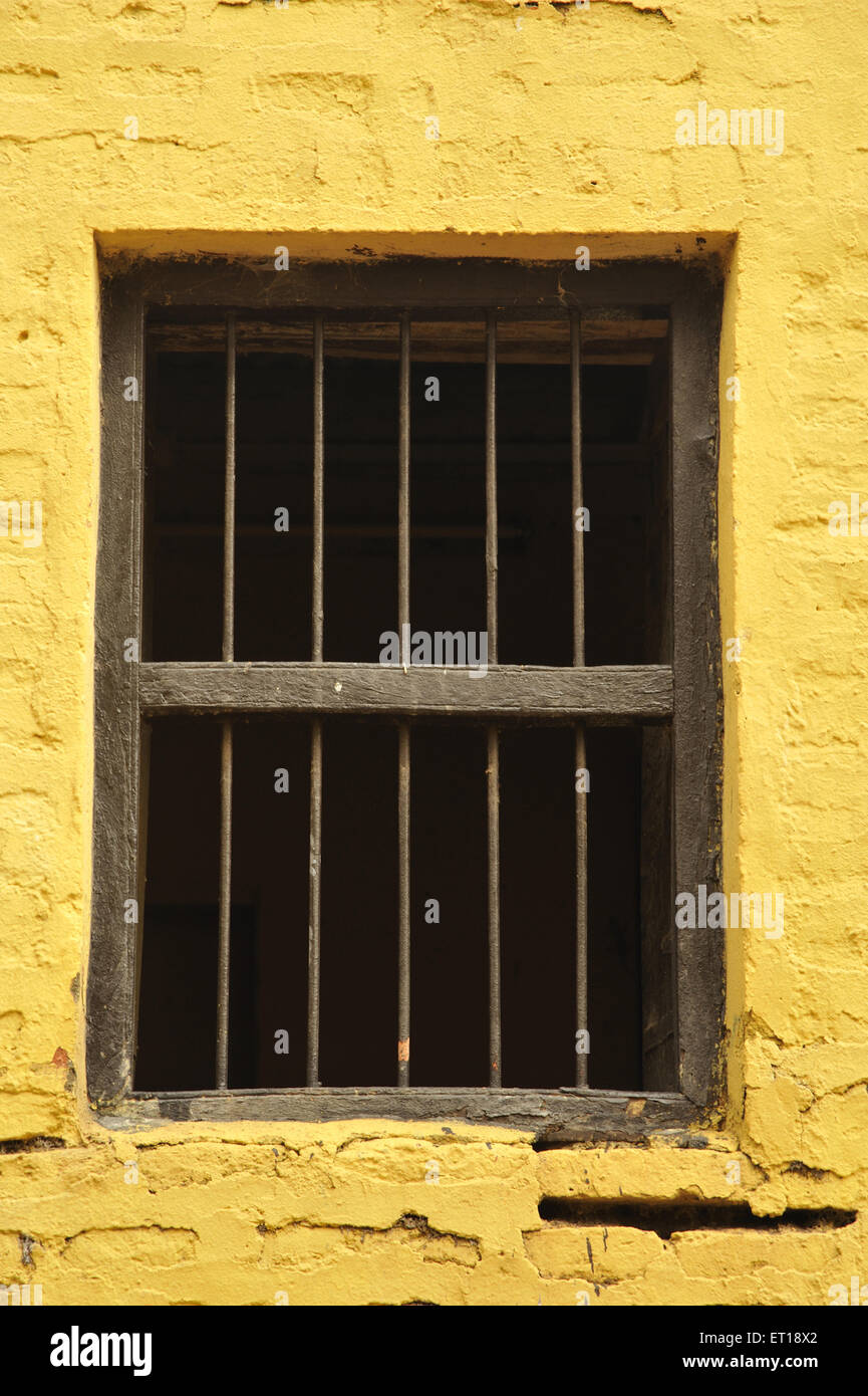 Alte Fenster Wand Paithan Aurangabad Maharahtra Indien Stockfoto