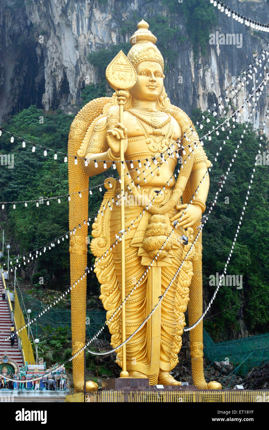 Riesige Statue von Lord Narayana Kartikeya; Malaysien Stockfoto