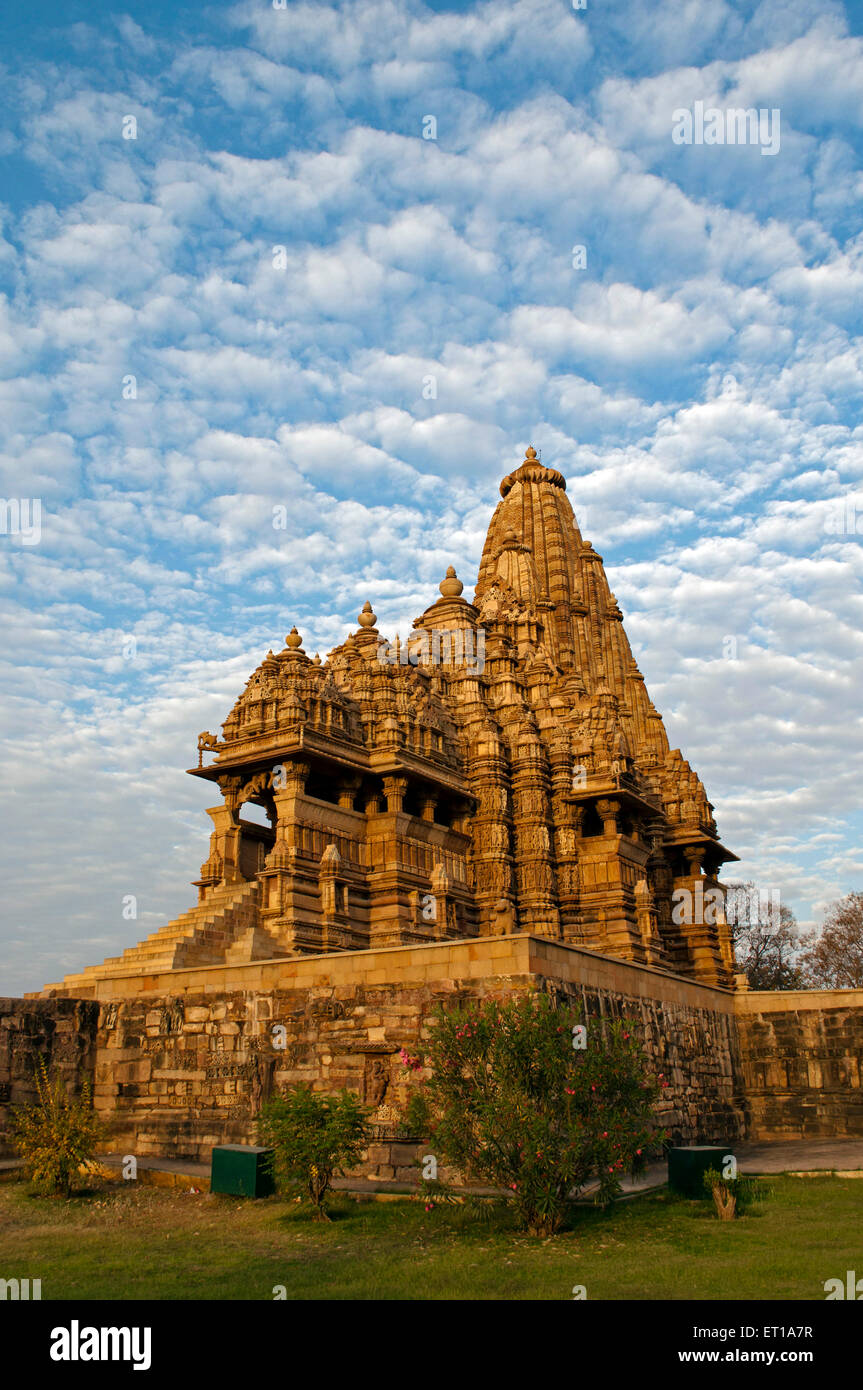 Kandariya Mahadeva Khajuraho Tempel Madhya Pradesh Indien Asien Stockfoto