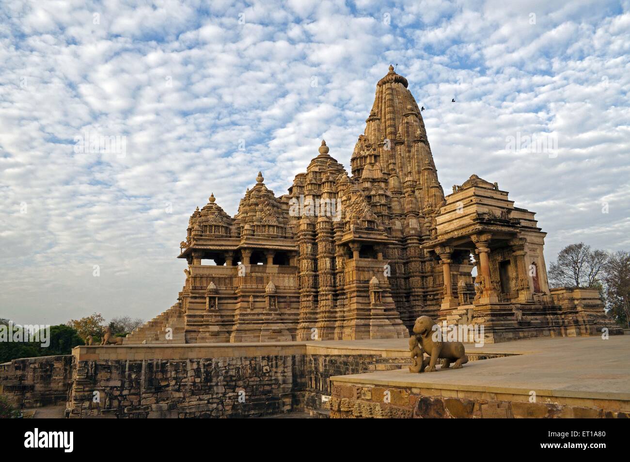Kandariya Mahadeva Khajuraho Tempel Madhya Pradesh Indien Asien Stockfoto