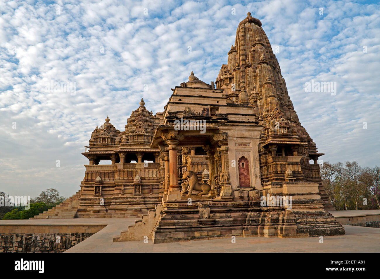Kandariya Mahadeva Tempel Khajurao Madhya Pradesh Indien Asien Stockfoto