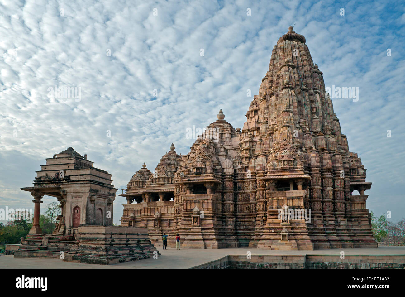 Kandariya Mahadeva Tempel Khajuraho Madhya Pradesh Indien Asien Indisch Asiatisch Stockfoto