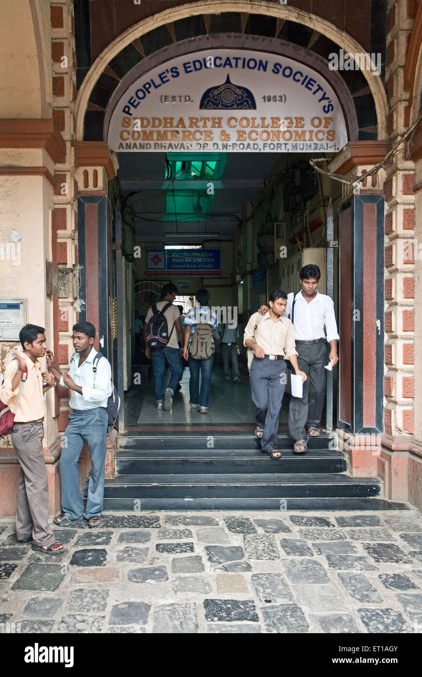 Siddharth College of Commerce & Economics in Mumbai, Maharashtra Stockfoto