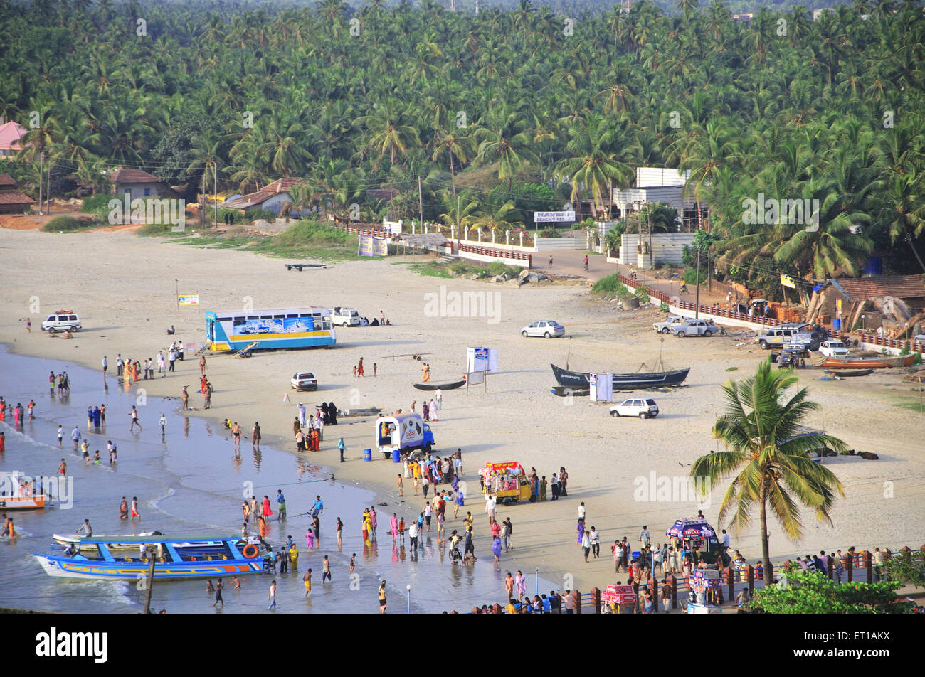 Meeresstrand von Murdeshwar Strand. Karnataka; Indien 4. Mai 2009 Stockfoto