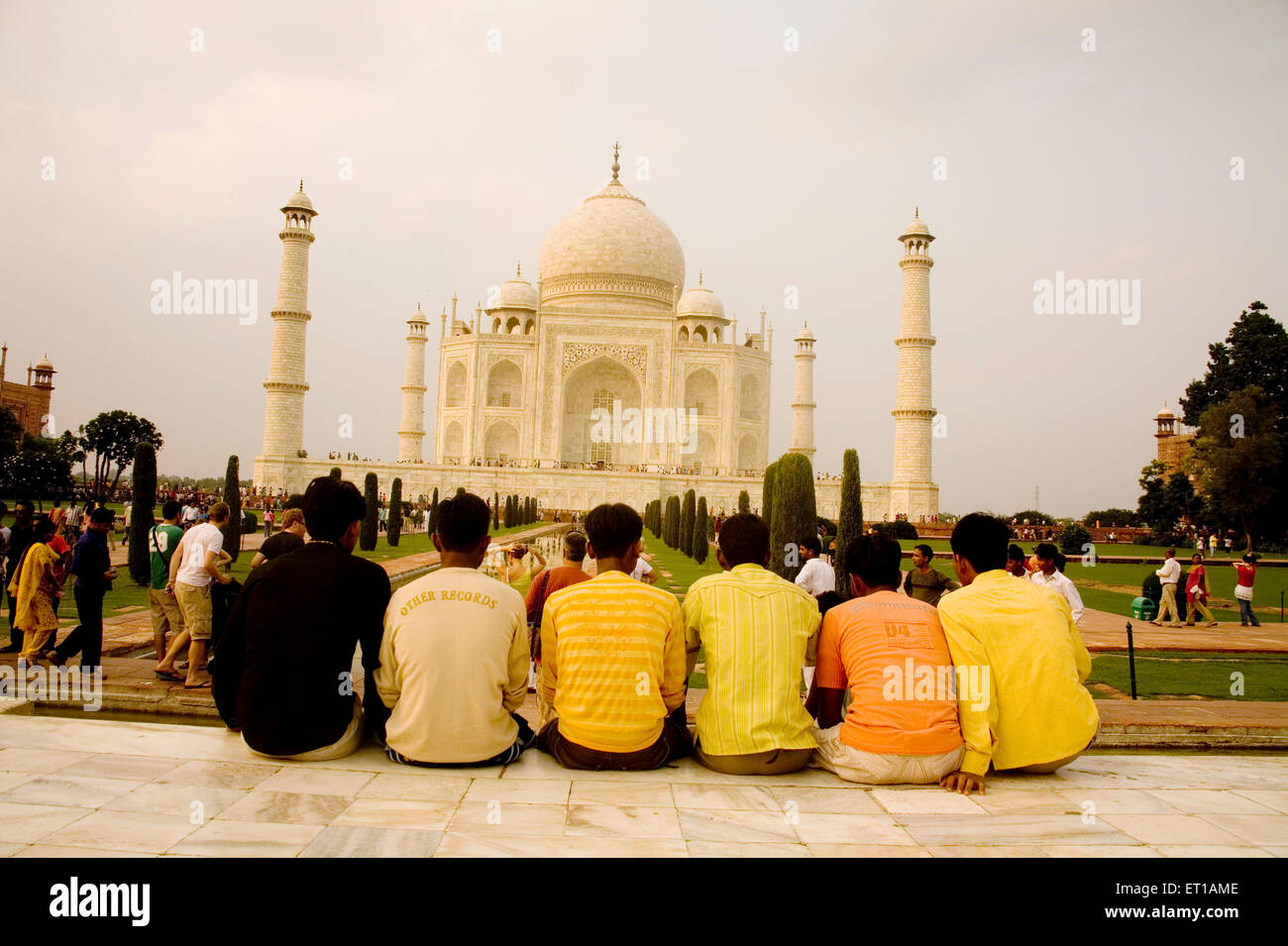 Abendlicht; Taj Mahal; Agra; Uttar Pradesh; Indien Stockfoto