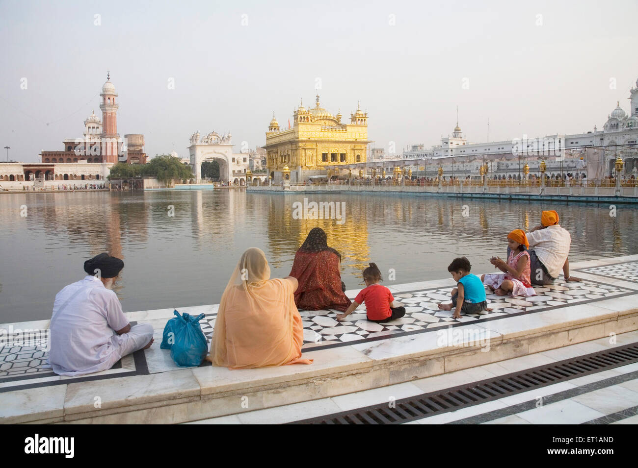 Hari Mandir Sahib; Swarn Mandir Golden Tempel; Amritsar; Punjab; Indien Stockfoto