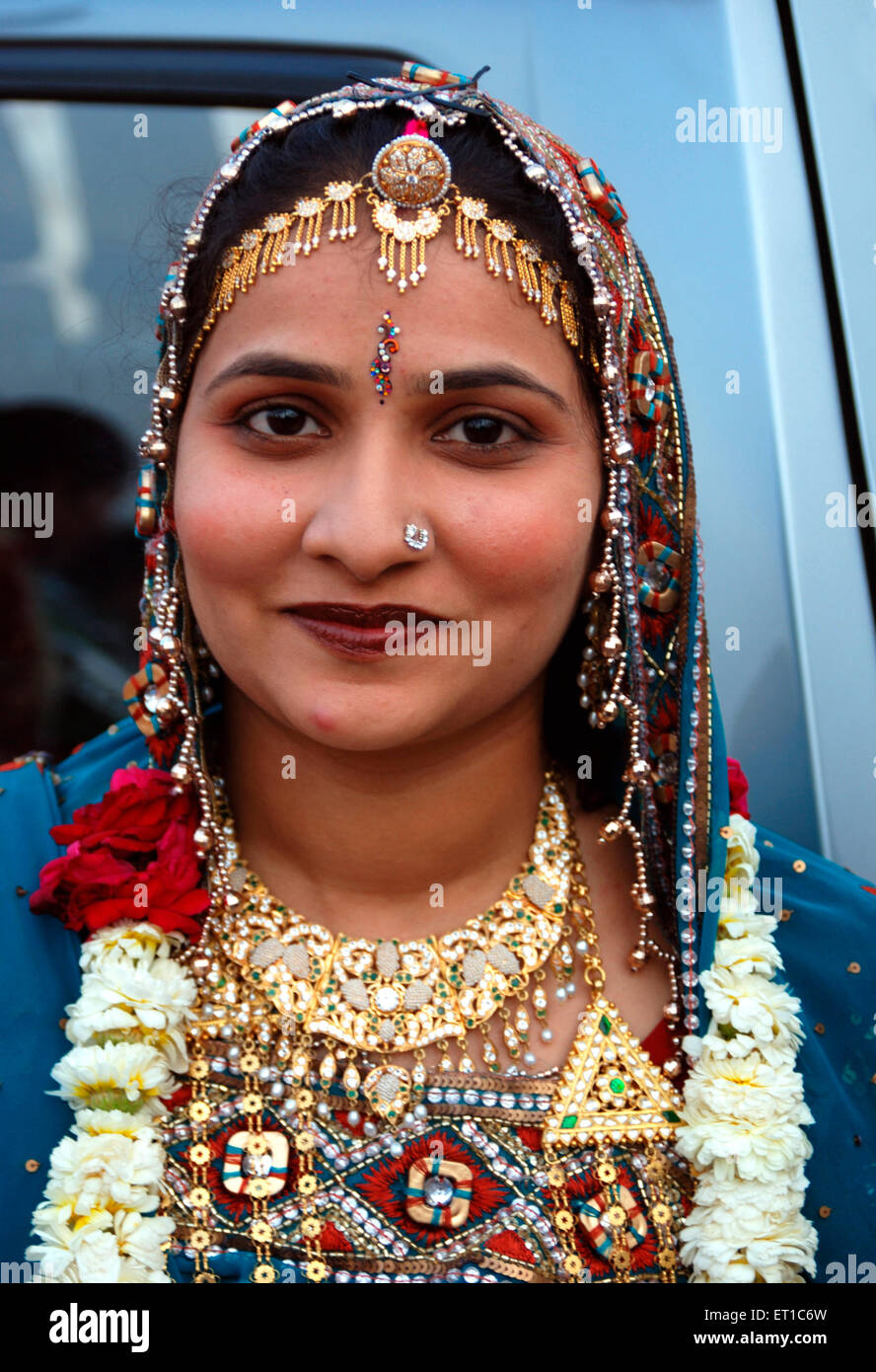 Rajasthani Marwari-Frau in traditioneller Kleidung; Jodhpur; Rajasthan; Indien nicht Herr Stockfoto