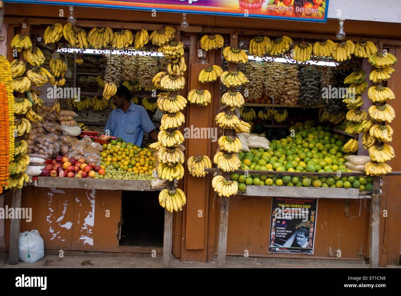 Obstladen; Shillong; Meghalaya; Indien; Asien; Asiatisch; Indisch Stockfoto