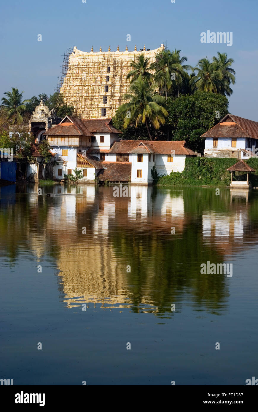 Padmanabha Tempel in Trivandrum; Kerala; Indien Stockfoto