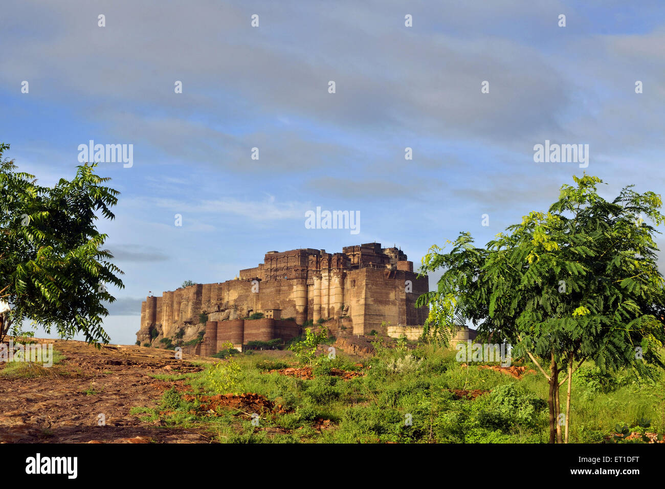 Mehrangarh Fort Jodhpur Rajasthan Indien Asien Stockfoto