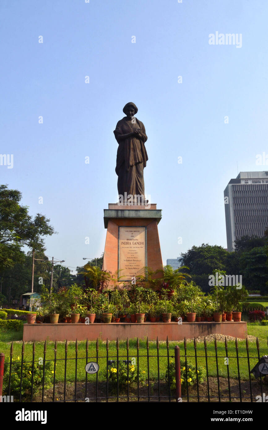 Statue von Indira Gandhi im Victoria Garden Kalkutta Kalkutta West Bengalen Indien Asien Stockfoto