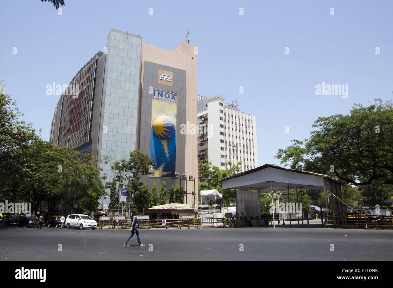 Inox Aufbau Nariman Point Mumbai, Maharashtra, Indien Stockfoto