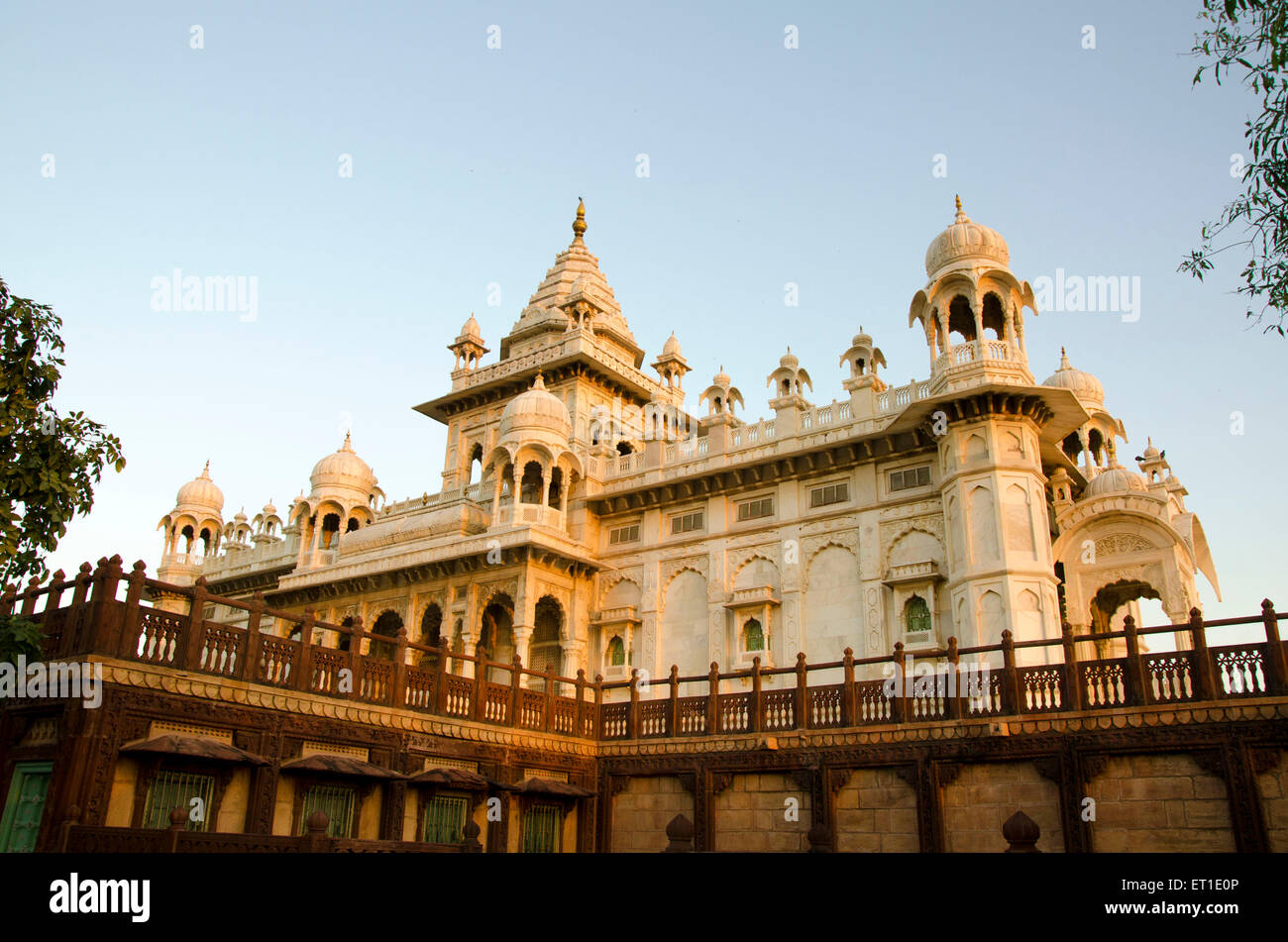 Jaswant Thada Jodhpur Rajasthan Indien Asien Stockfoto