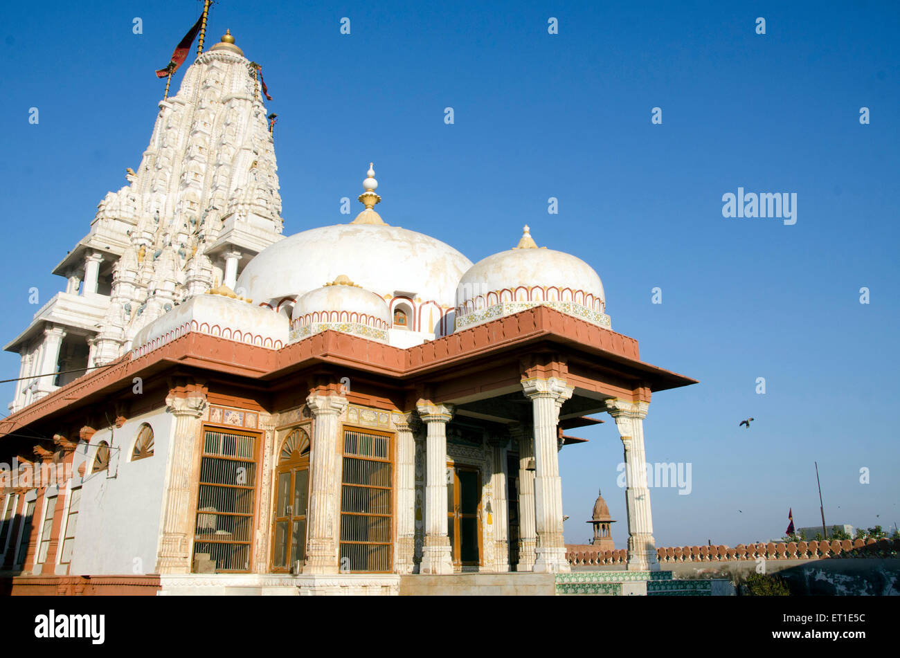 Bhanda Shah Jain Tempel Bikaner Rajasthan Indien Asien Stockfoto