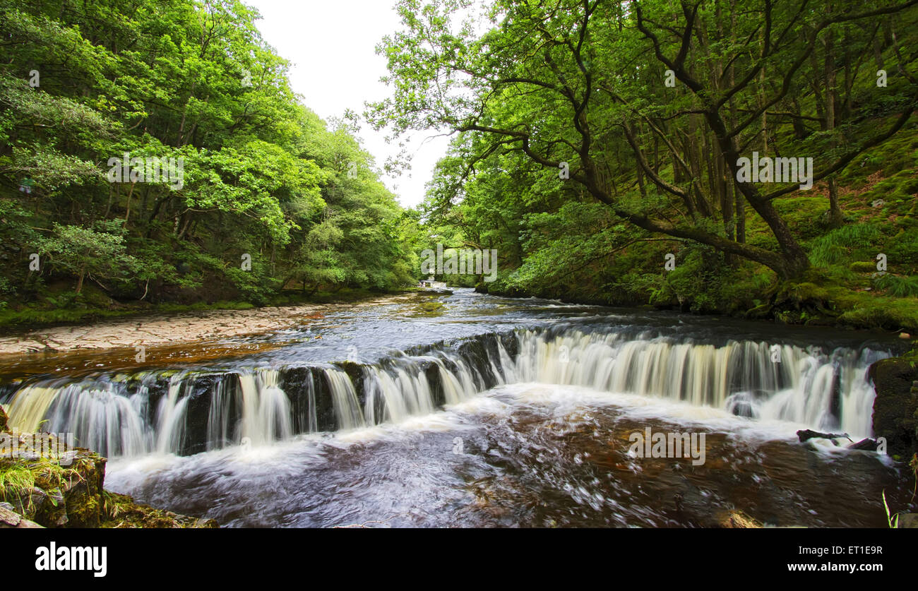 Brecon-Beacons-Nationalpark Wasserfälle in Wales an England Stockfoto
