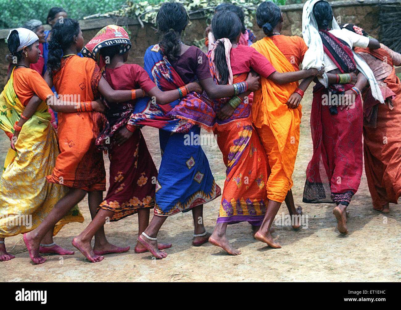 Tribal Dance; Gaund Madia; Chhattisgarh; Indien Stockfoto